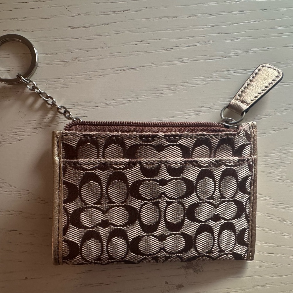 Coach Signature Collection Wallet in Brown and Tan - Picture 3 of 4